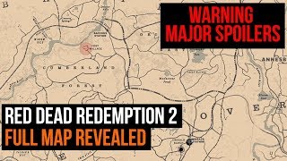 Red Dead Redemption 2  Full ingame Map [upl. by Tingey]