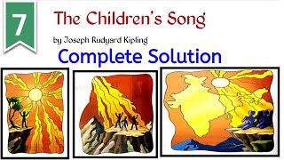 The Childrens Song Question Answer Dav Class 8 English Chapter 7 [upl. by Leterg]