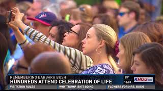 Hundreds attend celebration of life for Barbara Bush [upl. by Yevre]