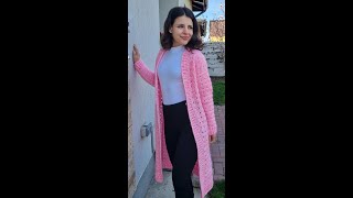 Crochet cardigan for spring  PatternampTutorial DIY [upl. by Eslud510]