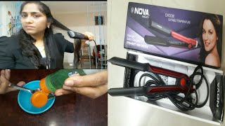 How to use hair straightener reviewampdemounboxing flipkartdiy heat protection hair spray [upl. by Vickie]