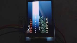 8bit Parallel 24in TFT LCD shield ILI9341 on STM32 [upl. by Ahsote]