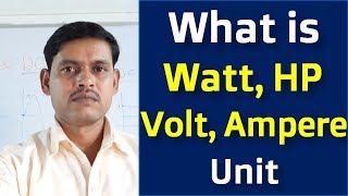 What is Volt Ampere Watt HP and Unit in Electricity terms  Hindi [upl. by Diraf981]