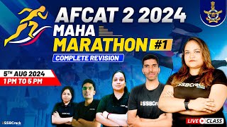 AFCAT 2 2024  Maha Marathon  Complete Revision  Most Important Questions  Fully Solved  Part 1 [upl. by Ardme]