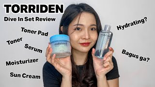 REVIEW TORRIDEN DIVE IN SET  Hydrating Skincare  Combination Skin [upl. by Asiram]