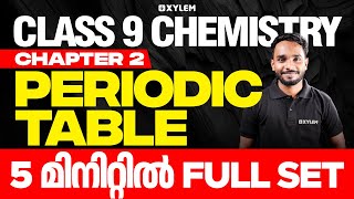 Class 9 Chemistry  Onam Exam  Chapter 2  Periodic Table  Xylem Class 9 [upl. by Annahahs]