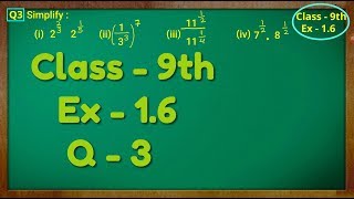 Class  9th Ex  16 Q 3  NUMBER SYSTEM  CBSE NCERT [upl. by Him126]