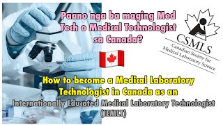 How to become a Medical Laboratory Technologist in Canada  Paano ba maging Med Tech sa Canada [upl. by Davine]