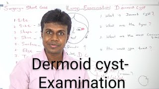 Dermoid cyst Examination By Dr Dinusha [upl. by Cibis]