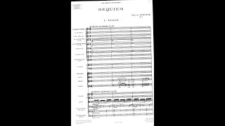 Maurice Duruflé  Requiem 1947 orchestral edition score video [upl. by Eirallih368]