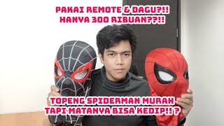 TOPENG SPIDERMAN BISA KEDIP PAKAI REMOTE amp DAGU SENZ HOBBY [upl. by Altaf]