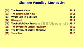 Shailene Woodley Movies List [upl. by Einnor]