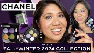 CHANEL FALL COLLECTION 2024  DIVINATION eyeshadow Phénomène nail lacquer Amethyst mascara [upl. by Normie]