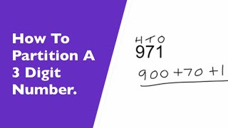 How To Partition A 3 Digit Number Expanded Form Hundreds Tens Ones [upl. by Anuhsal]