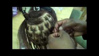 INDIVIDUAL BRAIDS NATURAL HAIR FOR BEGINNERS WITH SQUARE SECTIONS [upl. by Iad]