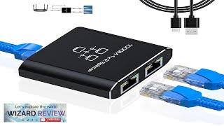 Gigabit Ethernet Splitter 1 to 2 Network Splitter with USB Power Review [upl. by Eidde786]