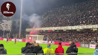 Il VIDEOTIFO GRANATA della Curva Sud Siberiano in Salernitana VS Milan 22 [upl. by Norrad]