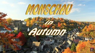 Travel oldest cities in Europe Monschau in Autumn Germany [upl. by Eerej55]