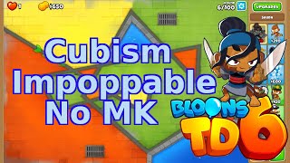 Bloons TD 6  Cubism Hard Impoppable  No MK Walkthrough [upl. by Ahsilam]