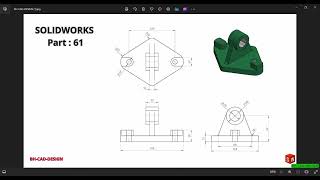 SolidWorks tutorial 3D Modeling Part 61 [upl. by Elbag]