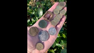 Metal Detecting NJ December 2021 1700S COINS LARGE CENTS BARBER HALF DOLLAR DRAPED BUST amp MORE [upl. by Addia879]