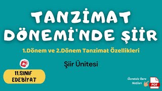 Tanzimat Döneminde Şiir  11Sınıf Edebiyat Şiir Ünitesi  Deniz Hoca PDF📝 [upl. by Nalon]