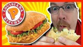 ★ Popeyes Louisiana Kitchen ★ Spicy Chicken Sandwich Combo Review [upl. by Colon]