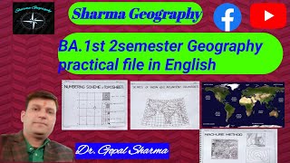 BApart 1st 2nd Semester Geography Practical File 2024 in English By Dr Gopal Sharma [upl. by Chantal680]