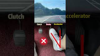 When using the pedal with the right foot the brake is mainly used drivingmanualskillstipscar [upl. by Aianat]