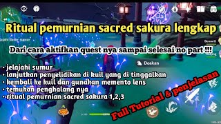 Ritual pemurnian sacred sakura  no part dari awal Sampai Ahir [upl. by Kerge869]