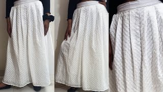 Plated Plazo pant cutting and stitching full tutorial stepbystep ￼😱 [upl. by Les]