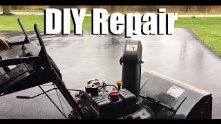 DIY Yard Machines Snow Blower Repair new starter and light assembly [upl. by Reeves]