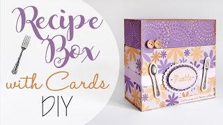 Scatola ricettario con schede fai da te  DIY Recipe box with cards [upl. by Yoshio]