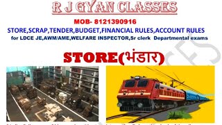 Railway Store department theory vedeos important for LDCE Departmental JE AWM AME ADME Exams [upl. by Brook675]