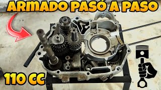 ARMADO DE MOTOR 110 COMPLETO  BIEN EXPLICADO PASO A PASO [upl. by Fredie]