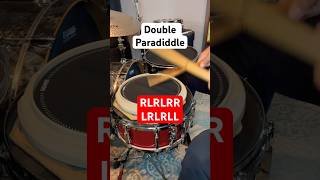 How to play a DOUBLE PARADIDDLEDrum Rudiment Series drums drummer [upl. by Esorbma]