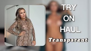 NEW Try on Haul See Through Transparent Dresses with Sophia [upl. by Akinohs]