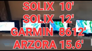 Solix10  Solix12  Garmin12  Arzora156 СРАВНИВАЕМ ДИАГОНАЛИ [upl. by Lyndsie678]