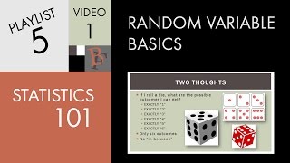 Statistics 101 Random Variable Basics [upl. by Arinay]