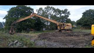 priestman VC20 classic long reach excavator and grab Cromford steam rally 2024 vintage plant [upl. by Acilejna572]