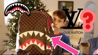 SPRAYGROUND X LOUIS VUITTON SPRAYGROUND SHARKS IN PARIS BACKPACK REVIEW [upl. by Chan10]