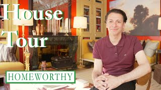 HOUSE TOUR  Inside a Luxurious Paris Apartment Full of Color [upl. by Daron318]