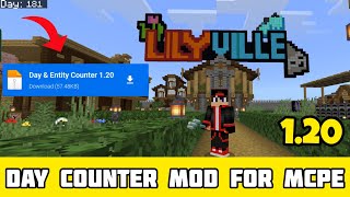 Day Counter Mod For MCPE  120 Minecraft PE [upl. by Aneele]