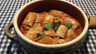 Paccheri con sugo di capocollo e pomodoro dellagro nocerino sarnese videoricetta n 1164 [upl. by Melvina]