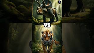 Triceratops vs Animals vs Dinosaurs Mosasaurus Orca Tiger eagle gorilla crocodile elephant [upl. by Loydie]