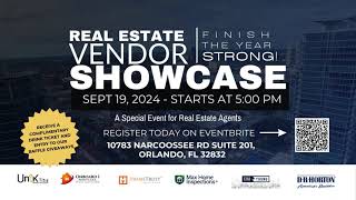 Real Estate Vendor Showcase Finish The Year Strong [upl. by Hyozo]