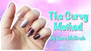 The Curvy Method  Jamberry nail wrap application [upl. by Eillam]