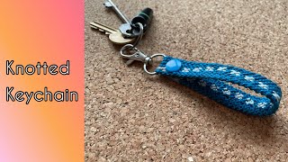 Knotted Keychain with Snap Button Friendship Bracelets [upl. by Kcirnek]