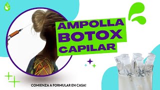 🔥 COMO HACER UNA AMPOLLA BOTOX PARA EL CABELLO 🔥 Tratamiento Capilar para Hidratación del Cabello✔️ [upl. by Elnora]