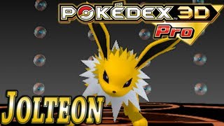 Pokemon 135 Jolteon Pokedex 3D Pro [upl. by Atoiyanap]